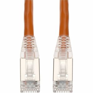 AddOn 5ft Orange CAT 6 Shielded PVC Ethernet Cable Snagless Bubble Boot RJ-45 M/M
