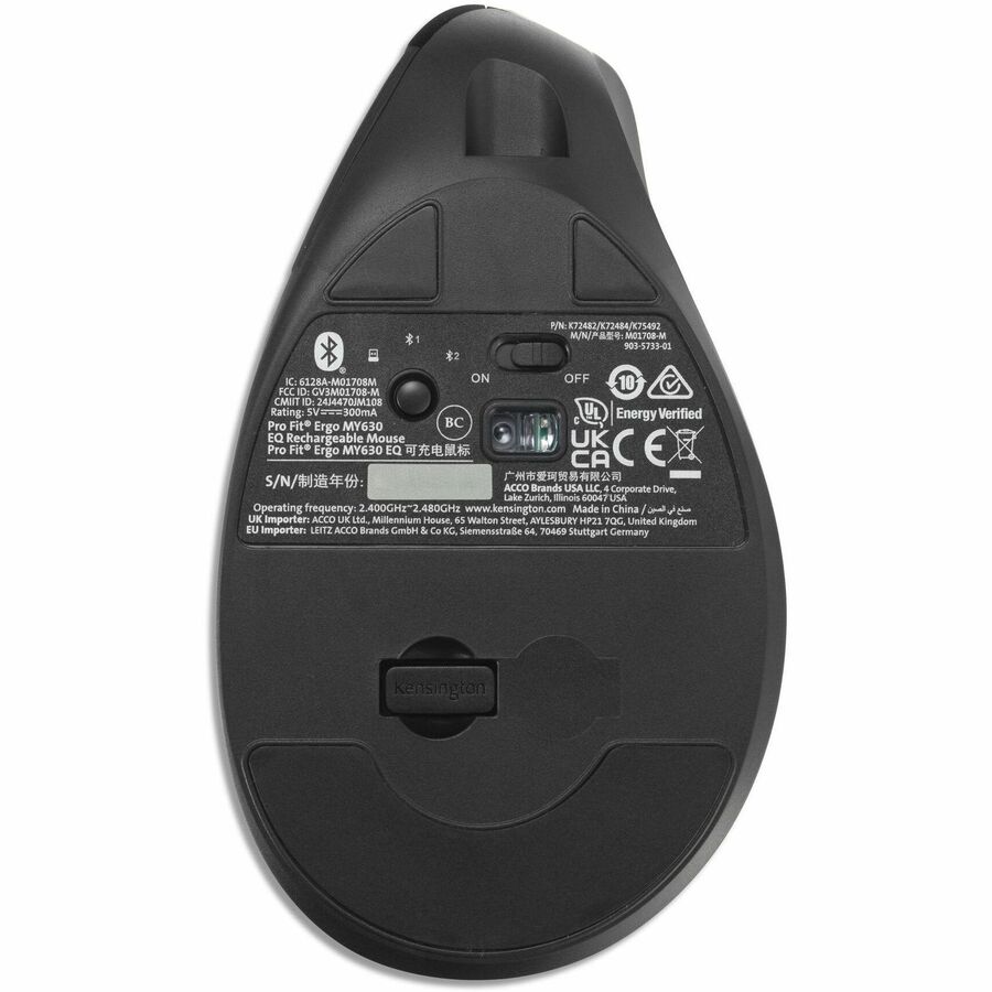 Kensington Pro Fit Ergo MY630 EQ Rechargeable Mouse - Image 6