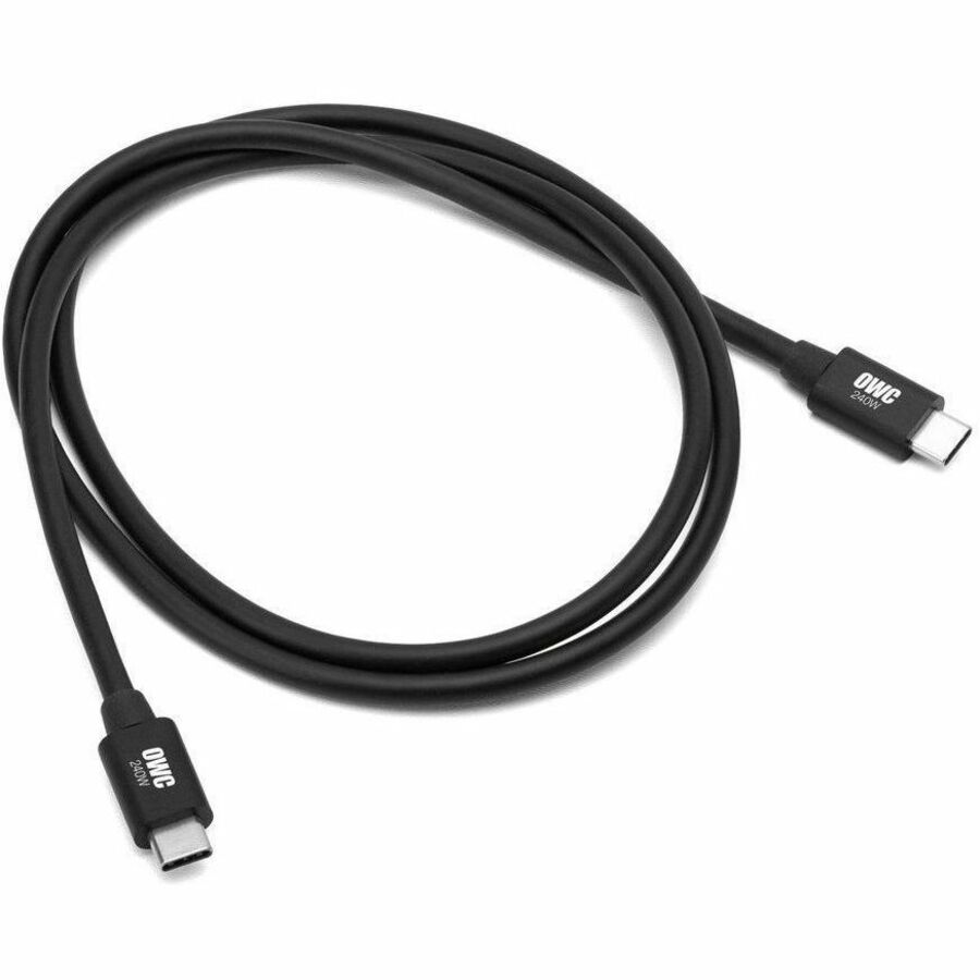 OWC 1.0M (39.4") Thunderbolt 5 (USB-C) Cable Black for Thunderbolt And USB-C Devices - Black - Image 2