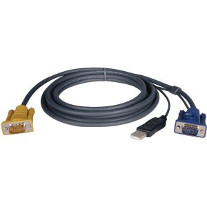 Eaton Tripp Lite Series USB (2-in-1) Cable Kit for NetDirector KVM Switch B020-Series and KVM B022-Series, 10 ft. (3.05 m)