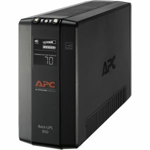 APC Back-UPS 850, Compact Tower, 850VA, 120V, AVR, LCD, 8 NEMA outlets (4 surge)