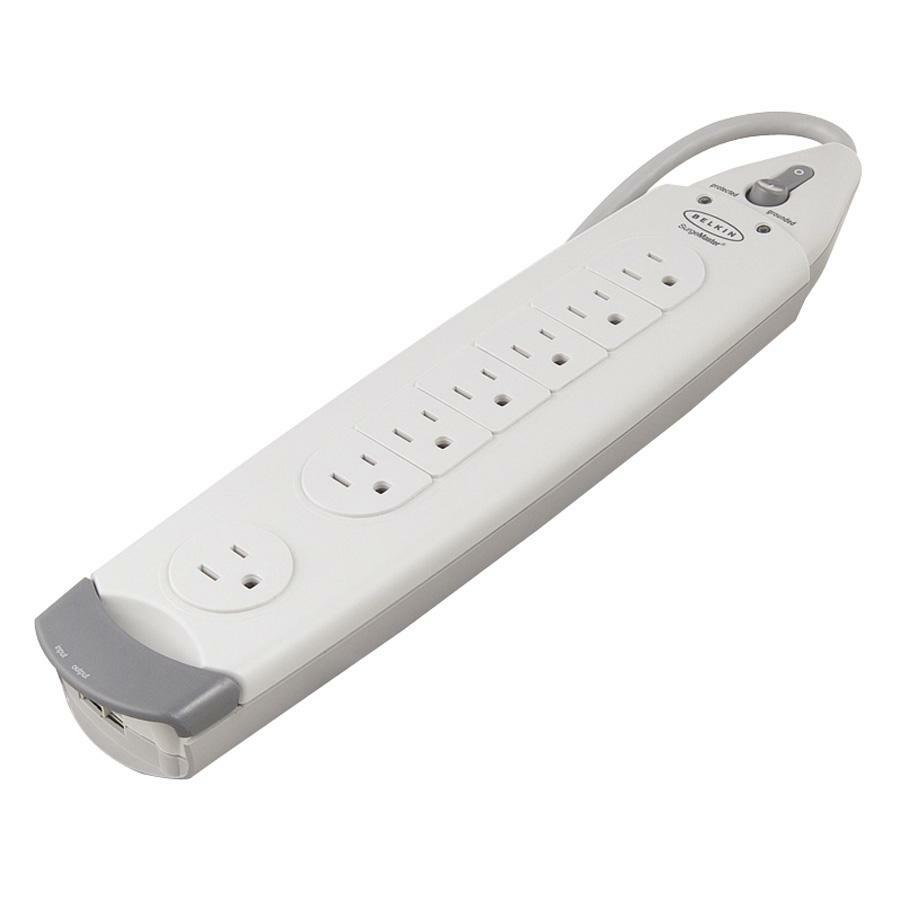 Belkin 7-Outlet SurgeMaster® Home Series - 6ft input cord - 1045 J