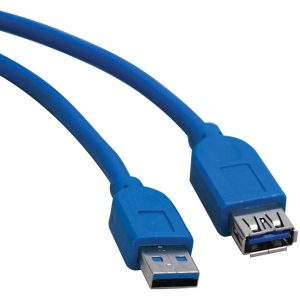 Eaton Tripp Lite Series USB 3.0 SuperSpeed Extension Cable (A M/F), Blue, 16 ft. (4.88 m)