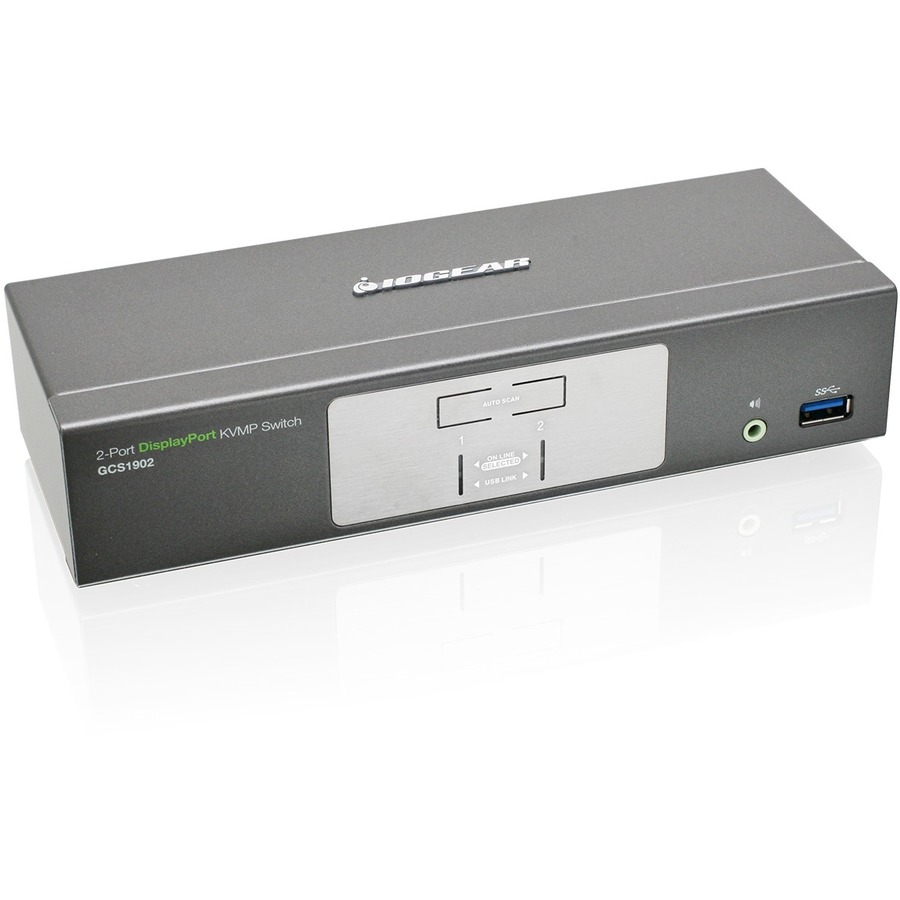 IOGEAR 2-Port DisplayPort KVMP Switch with USB 3.0 Hub (TAA Compliant) - Image 3
