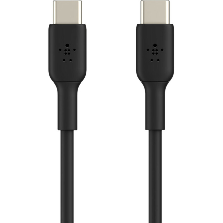 Belkin 60W USB-C to USB-C Cable - 480 Mbps - PVC - M/M - 1m/3.3ft - Black - Image 2