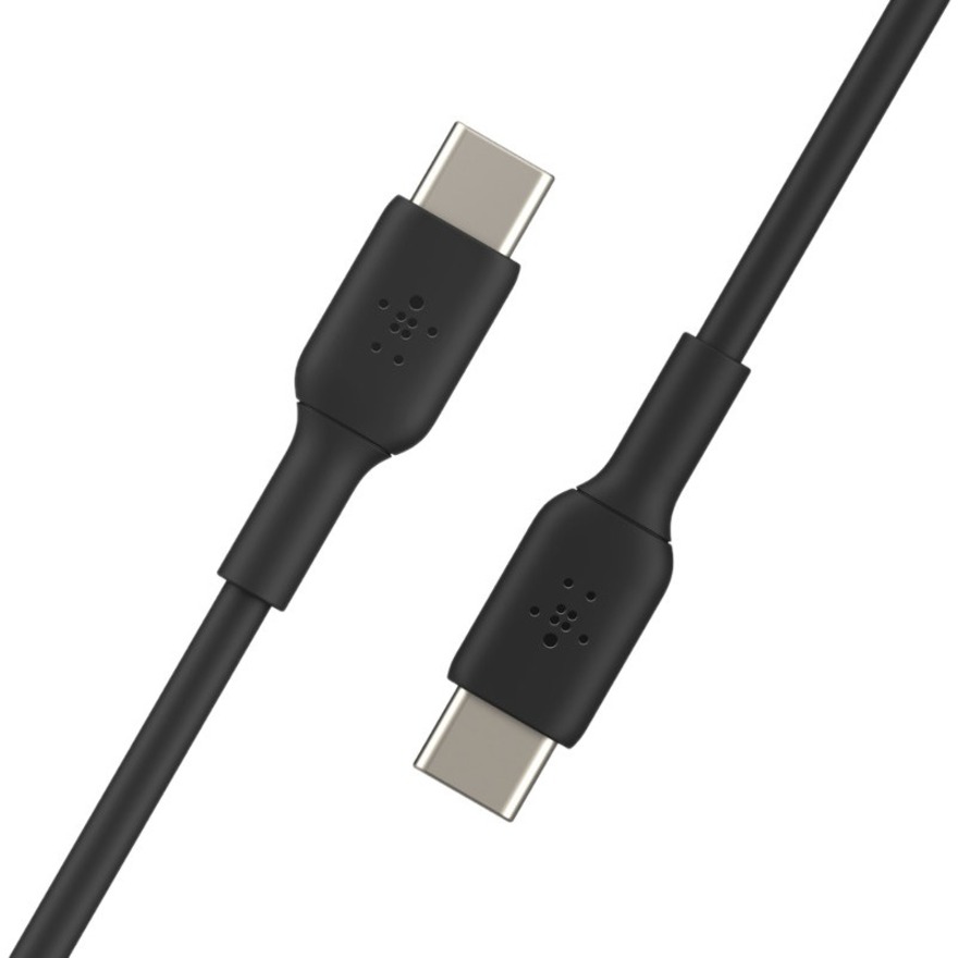 Belkin 60W USB-C to USB-C Cable - 480 Mbps - PVC - M/M - 1m/3.3ft - Black - Image 3