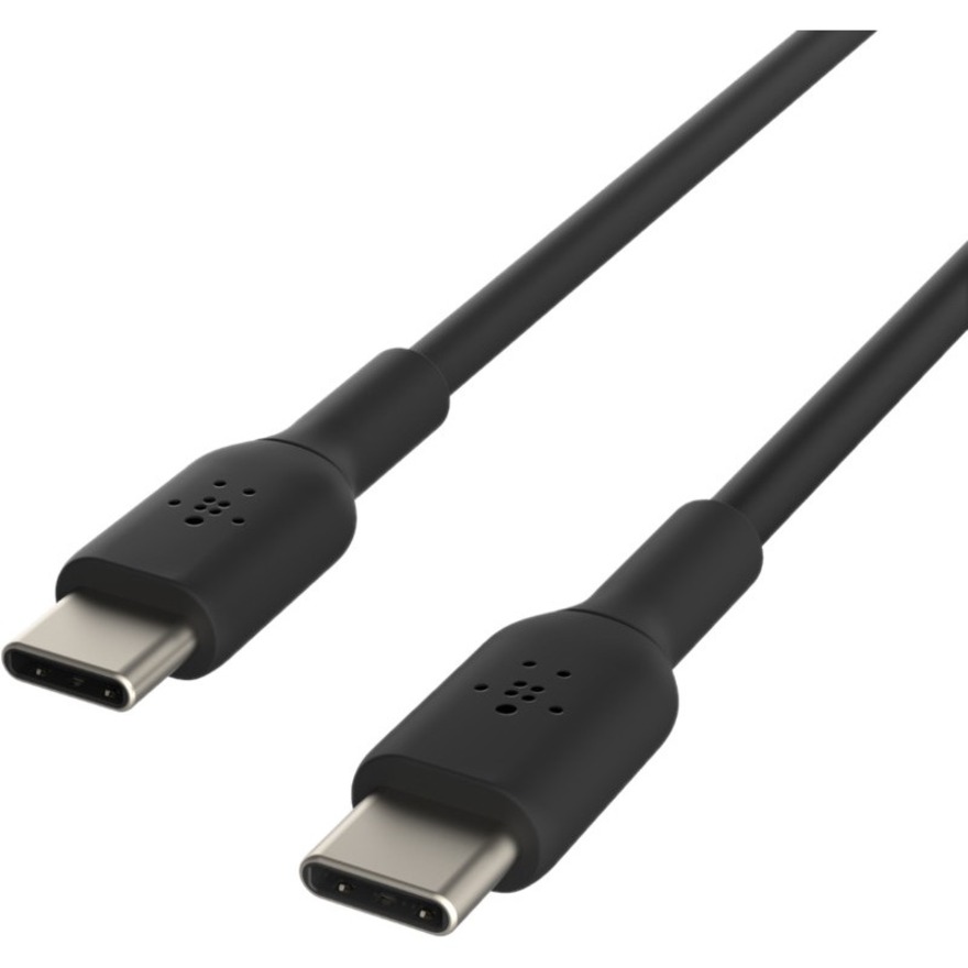 Belkin 60W USB-C to USB-C Cable - 480 Mbps - PVC - M/M - 1m/3.3ft - Black - Image 4