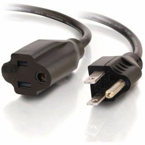 C2G 3ft Power Extension Cord - 18 AWG - NEMA 5-15P to NEMA 5-15R