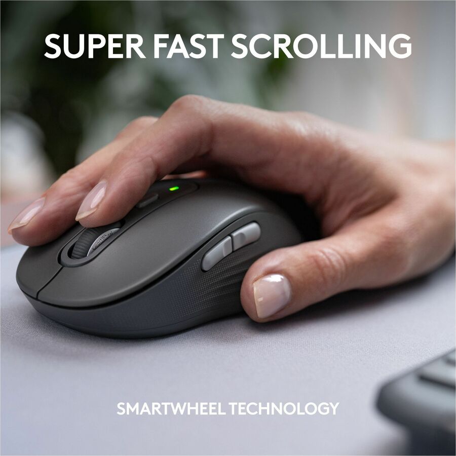 Logitech Signature Slim MK955 for Business Wireless Keyboard and Mouse Combo, Quiet Typing, Secure Receiver - Graphite - Image 5