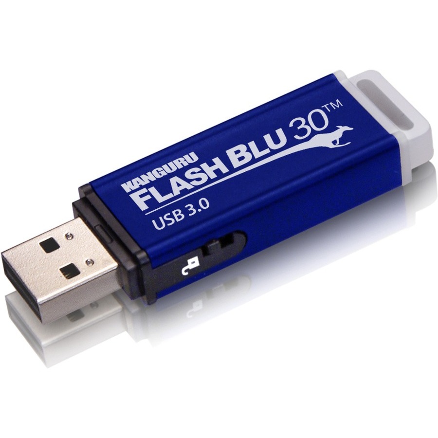 Kanguru FlashBlu30 with Physical Write Protect Switch SuperSpeed USB3.0 Flash Drive - Image 2