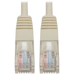 Eaton Tripp Lite Series Cat5e 350 MHz Molded (UTP) Ethernet Cable (RJ45 M/M), PoE - White, 3 ft. (0.91 m)