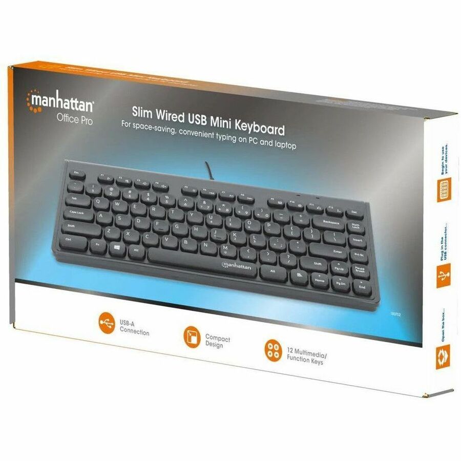 Manhattan Slim Wired USB Mini Keyboard - Image 2