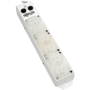 Eaton Tripp Lite Series Safe-IT UL 1363A Medical-Grade Power Strip for Patient-Care Vicinity, 6x15A Hospital-Grade Outlets, Safety Covers, 15 ft. Cord