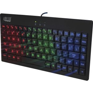 Adesso 3-Color Illuminated Mini Keyboard