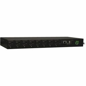 Eaton 1.9kW Single-Phase Switched PDU - LX Interface, 120V Outlets (16 5-15/20R), L5-20P/5-20P Input, 12 ft. (3.66 m) Cord, 1U Rack-Mount, TAA