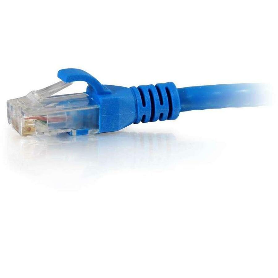 C2G 10 ft Cat6 Snagless Unshielded (UTP) Network Patch Cable (TAA) - Blue - Image 2