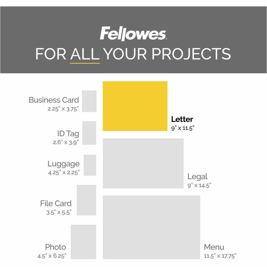Fellowes Letter-Size Laminating Pouches - Image 2