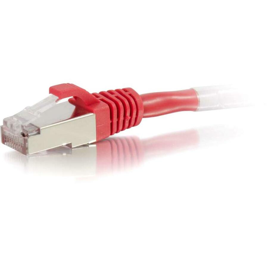 C2G-1ft Cat6 Snagless Shielded (STP) Network Patch Cable - Red