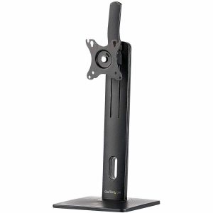 StarTech.com Free Standing Single Monitor Mount, Height Adjustable Ergonomic Monitor Desk Stand, For VESA Mount Displays up to 32" (15lb)