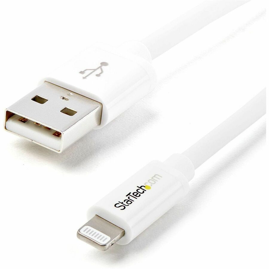 StarTech.com 1m (3ft) White Apple�® 8-pin Lightning Connector to USB Cable for iPhone / iPod / iPad