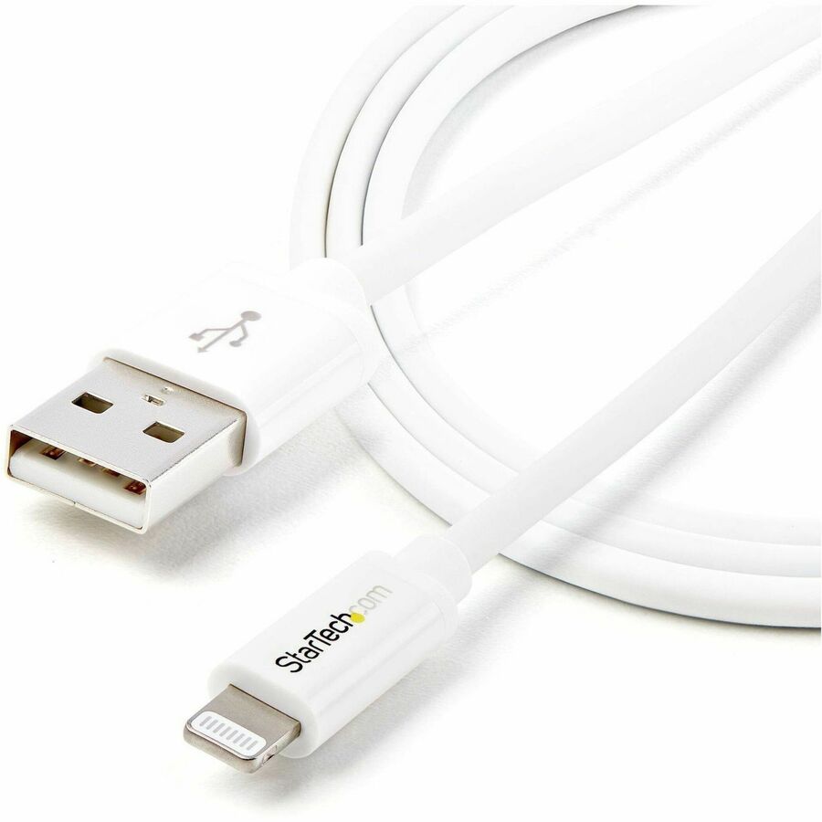 StarTech.com 1m (3ft) White Apple�® 8-pin Lightning Connector to USB Cable for iPhone / iPod / iPad - Image 3
