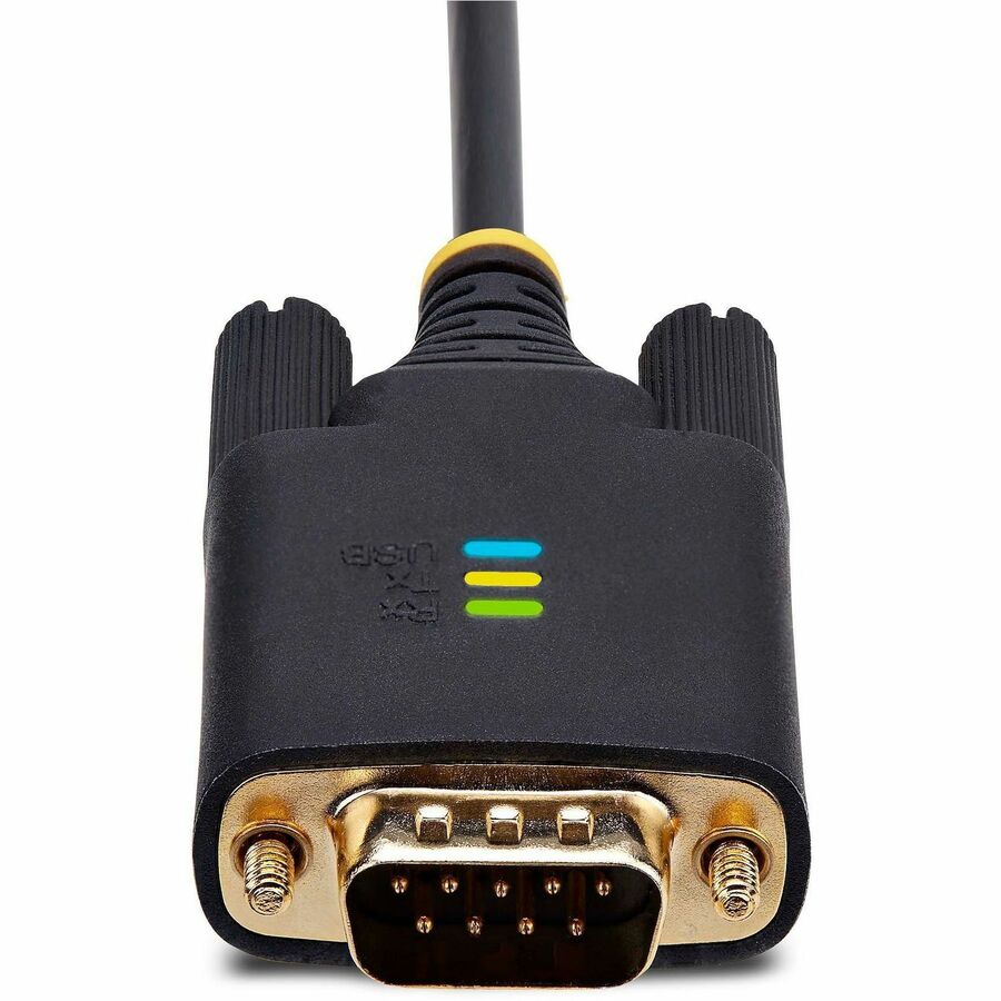 StarTech.com 6.6ft (2m) USB to Serial Adapter Cable, COM Retention, FTDI, DB9 RS232, Interchangeable DB9 Screws/Nuts, Windows/macOS/Linux - Image 4