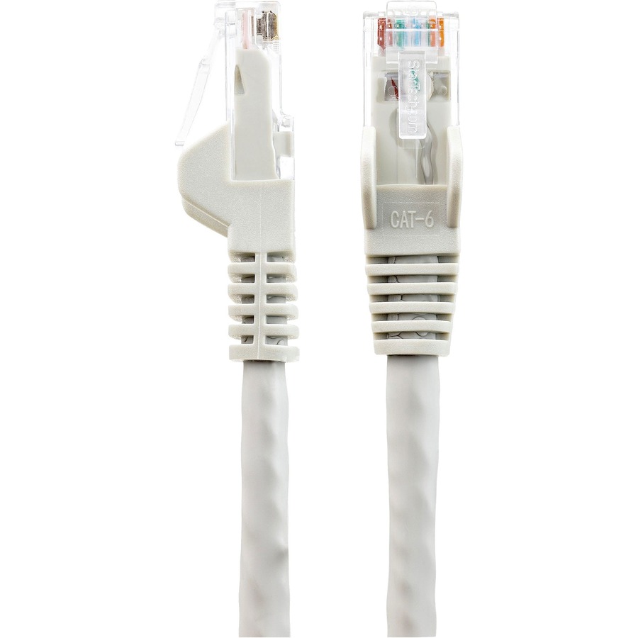 StarTech.com 7ft (2m) CAT6 Ethernet Cable, LSZH (Low Smoke Zero Halogen) 10 GbE Snagless 100W PoE UTP RJ45 Gray Network Patch Cord, ETL - Image 3
