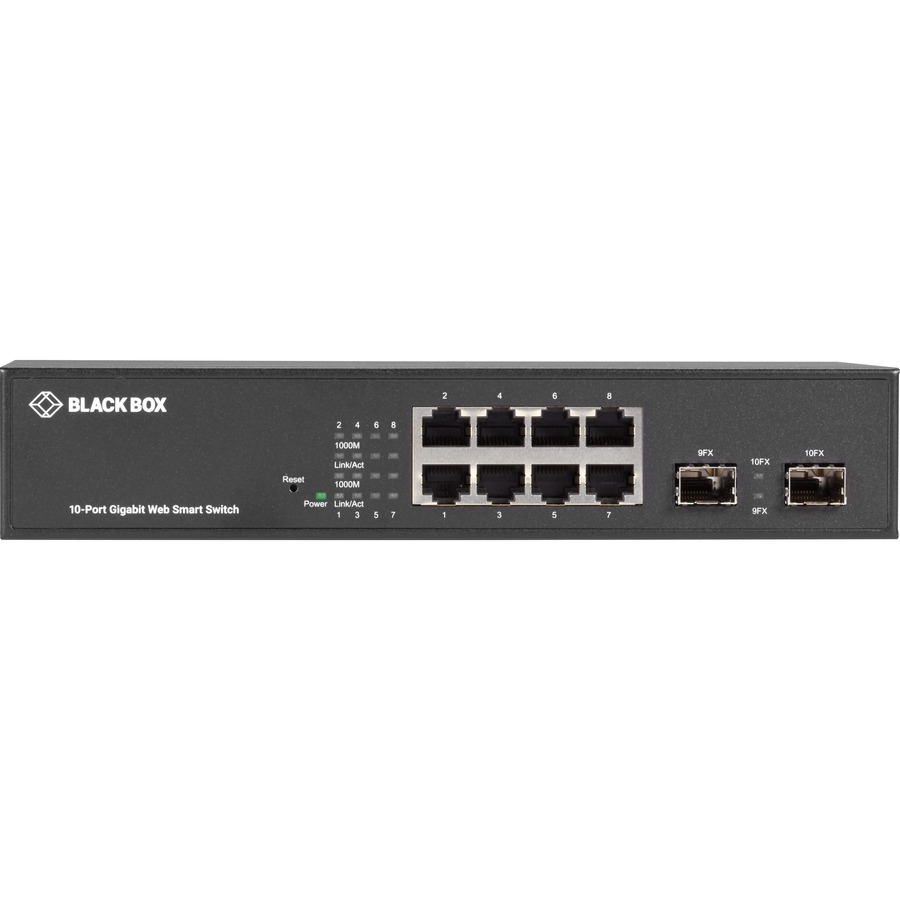 Black Box LGB700 Series Web Smart Gigabit Ethernet Switch - SFP, 10-Port - Image 2