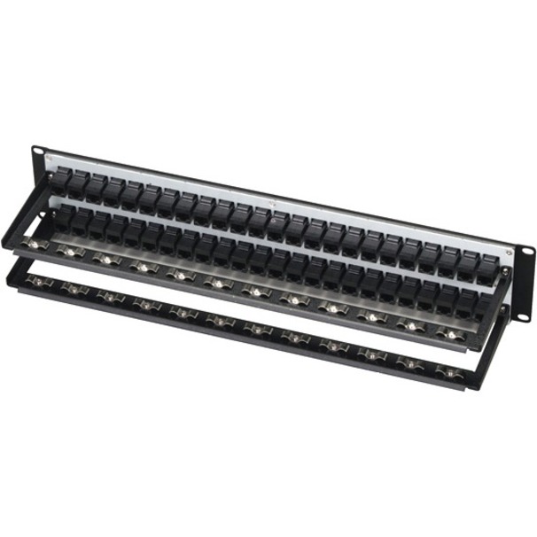 Black Box CAT5e Feed-Through Patch Panel - 2U, Unshielded, 48-Port - Image 2