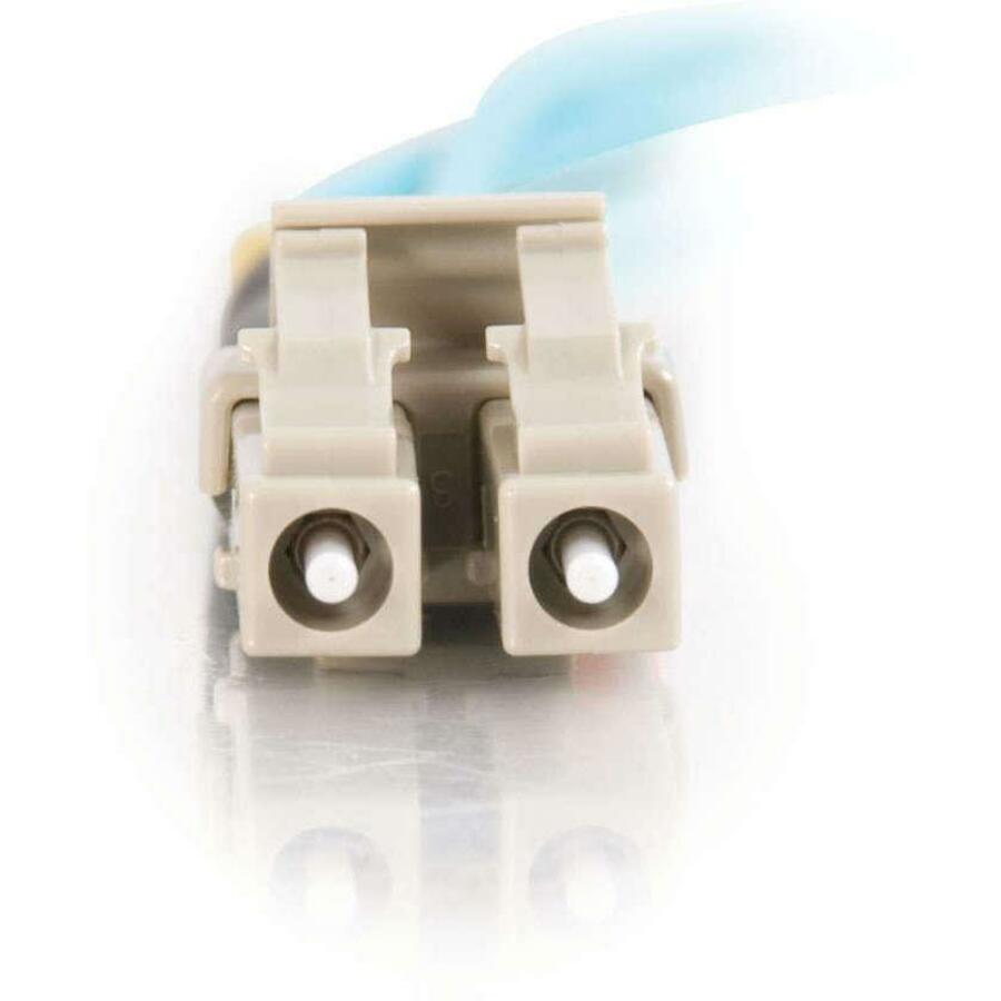 C2G 5m LC-LC 10Gb 50/125 Duplex Multimode OM3 Fiber Cable - Aqua - 16ft - Image 3