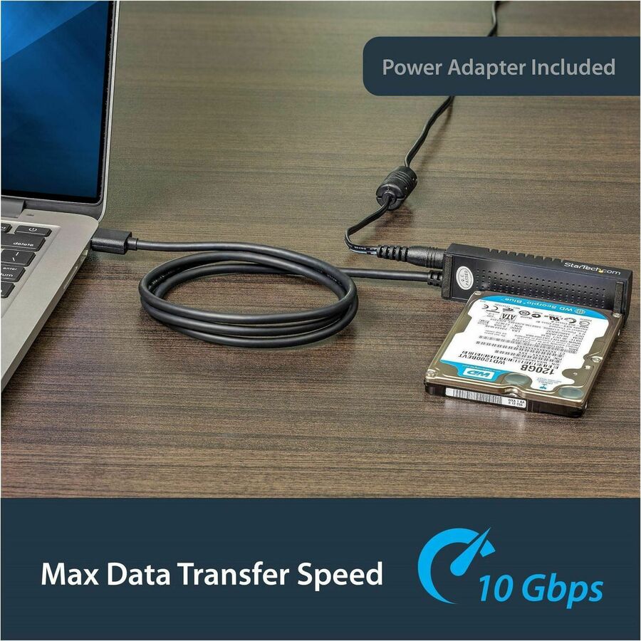 StarTech.com SATA to USB Cable - USB 3.1 10Gbps - 2.5 / 3.5 SATA SSD HDD - SATA to USB Adapter Cable - USB 3.1 to SATA Cable - Image 4