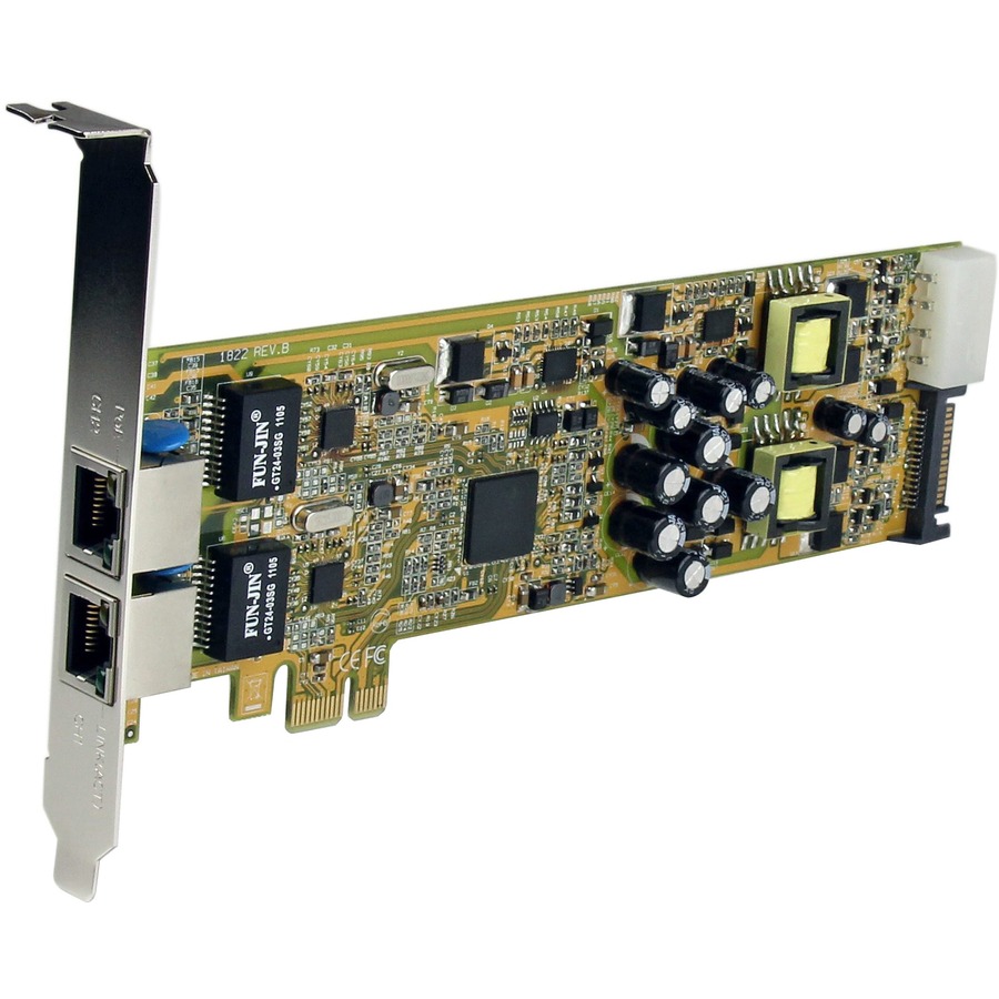 StarTech.com Dual Port PCI Express Gigabit Ethernet PCIe Network Card Adapter - PoE/PSE - Image 2