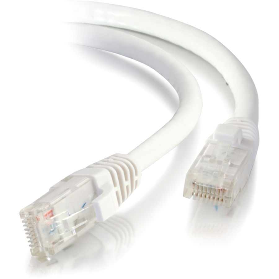 C2G 10ft Cat5e Ethernet Cable - Snagless Unshielded (UTP) - White - Image 3