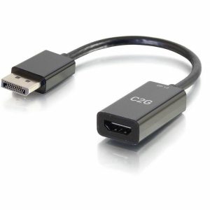 C2G 8in DisplayPort Male to HDMI Female Passive Adapter Converter - 4K 30Hz