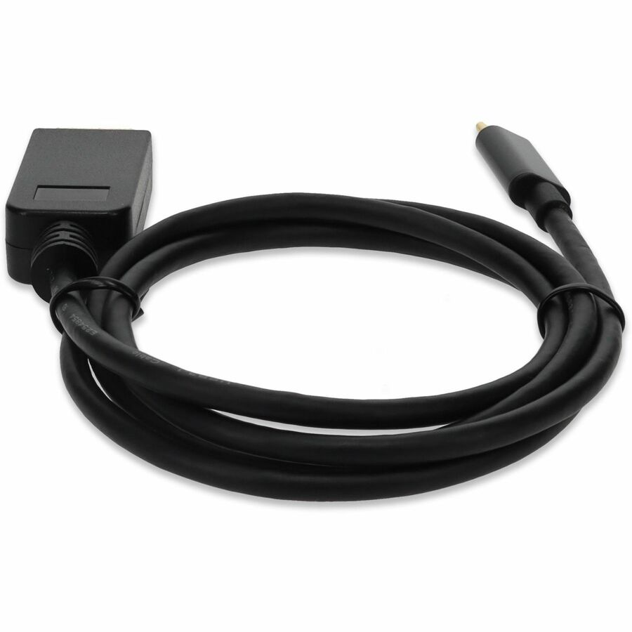 AddOn 3ft USB 3.1 (C) Male to DisplayPort Male Black Cable - Image 4