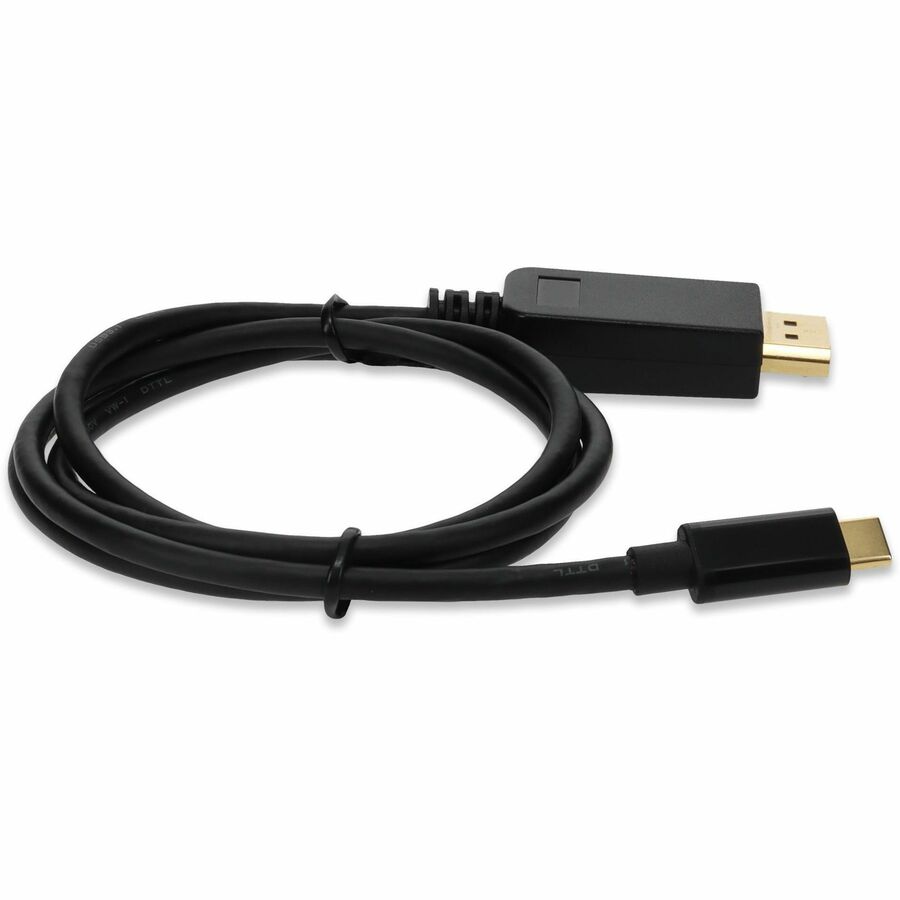 AddOn 3ft USB 3.1 (C) Male to DisplayPort Male Black Cable - Image 6