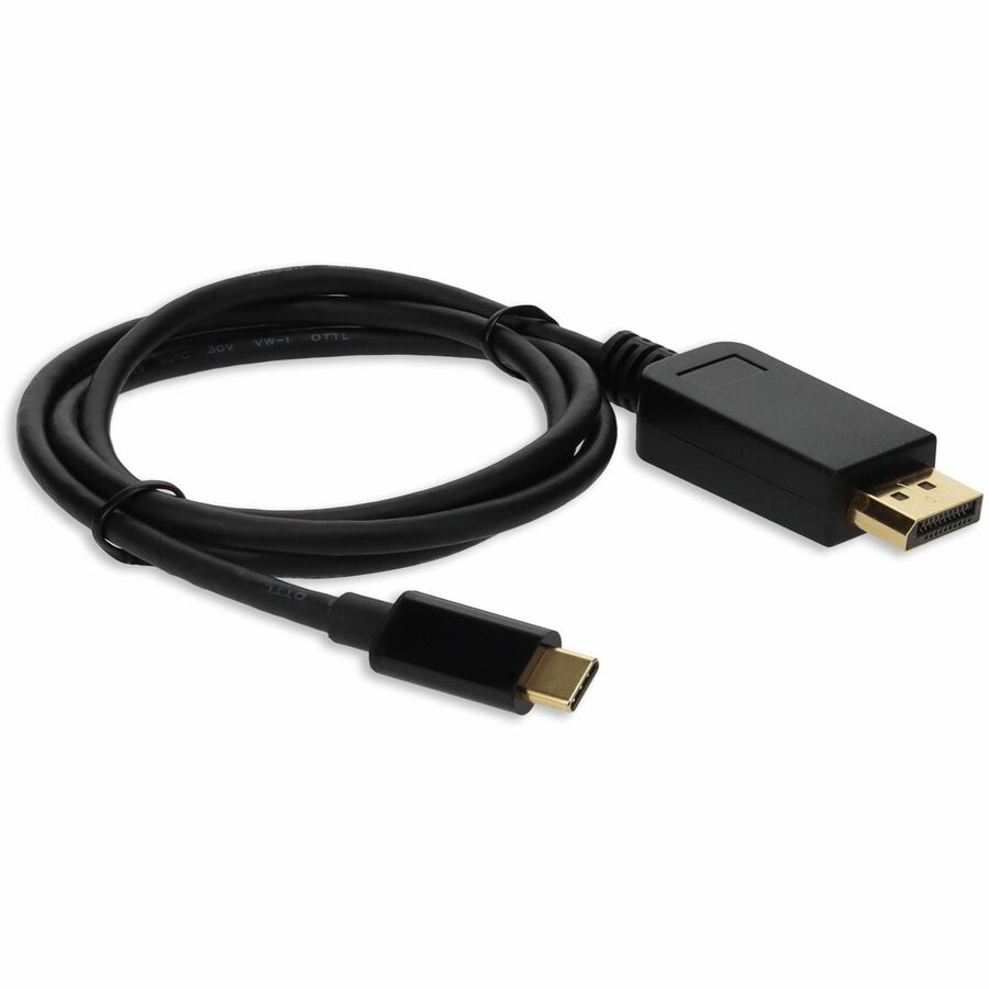 AddOn 3ft USB 3.1 (C) Male to DisplayPort Male Black Cable - Image 7