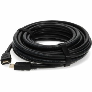 50ft HDMI 1.4 Male to HDMI 1.4 Male Black Cable Which Supports Ethernet Channel For Resolution Up to 4096x2160 (DCI 4K)