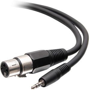 C2G 3ft 3-Pin XLR to TRS 1/8" 3.5mm AUX Audio Cable - M/F