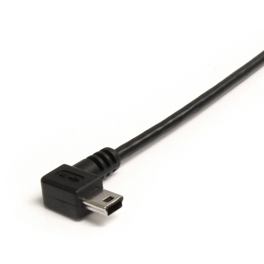 StarTech.com 3 ft Mini USB Cable - A to Right Angle Mini B - Image 2