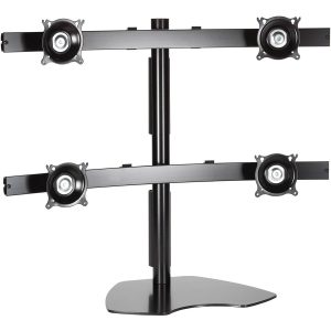 Chief Widescreen Quad Display Desk Mount - For Displays 10-30" - Black