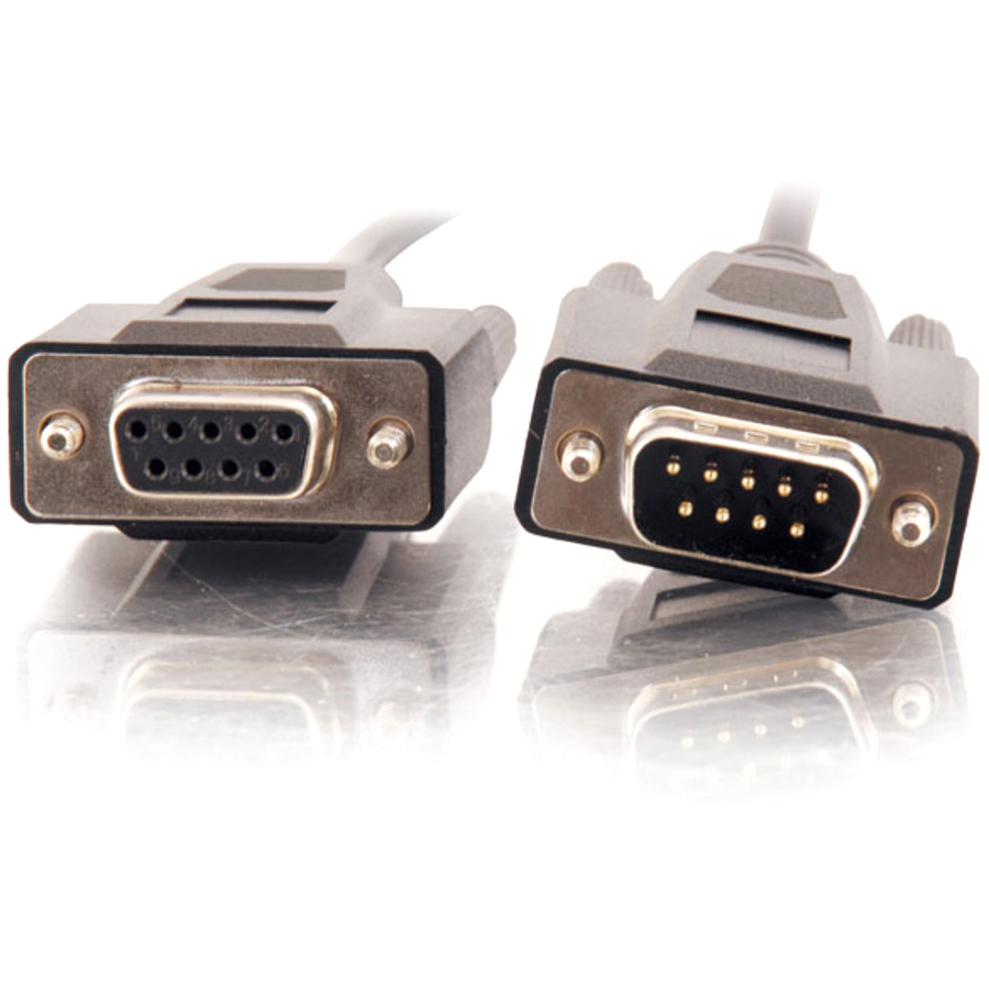 C2G 15ft DB9 M/F Extension Cable - Black - Image 2