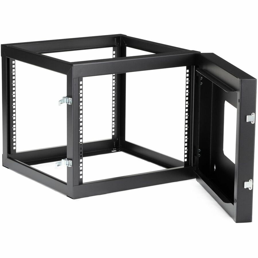 StarTech.com 4-Post 8U Hinged Wall-Mount Network Rack, 19" Open Frame Server Rack, Wall Mount Data Rack for IT Computer Equipment, TAA~ - Image 6