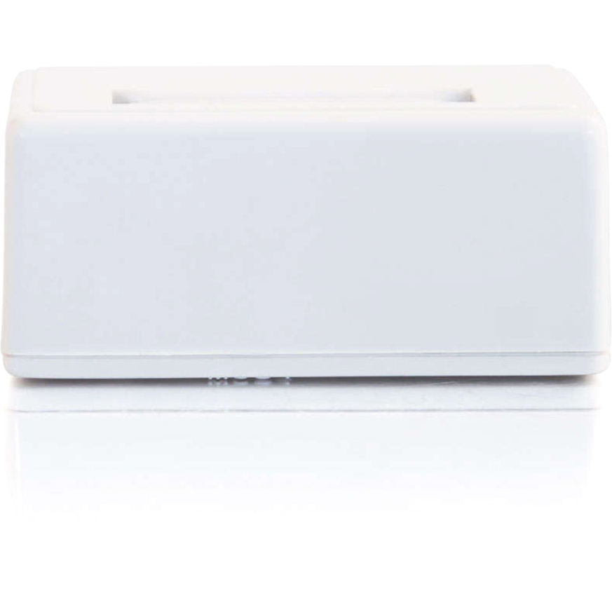 C2G 1-Port Keystone Jack Surface Mount Box - White - Image 4