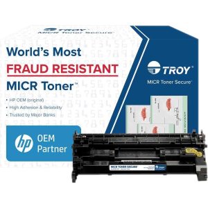 Troy Toner Secure Original MICR Standard Yield Laser Toner Cartridge CF258A - Black - 1 Pack