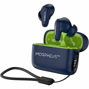 Morpheus 360 Nemesis True Wireless Earbuds TW1800L-Bluetooth Headphones with Microphone-20H Playtime-Blue