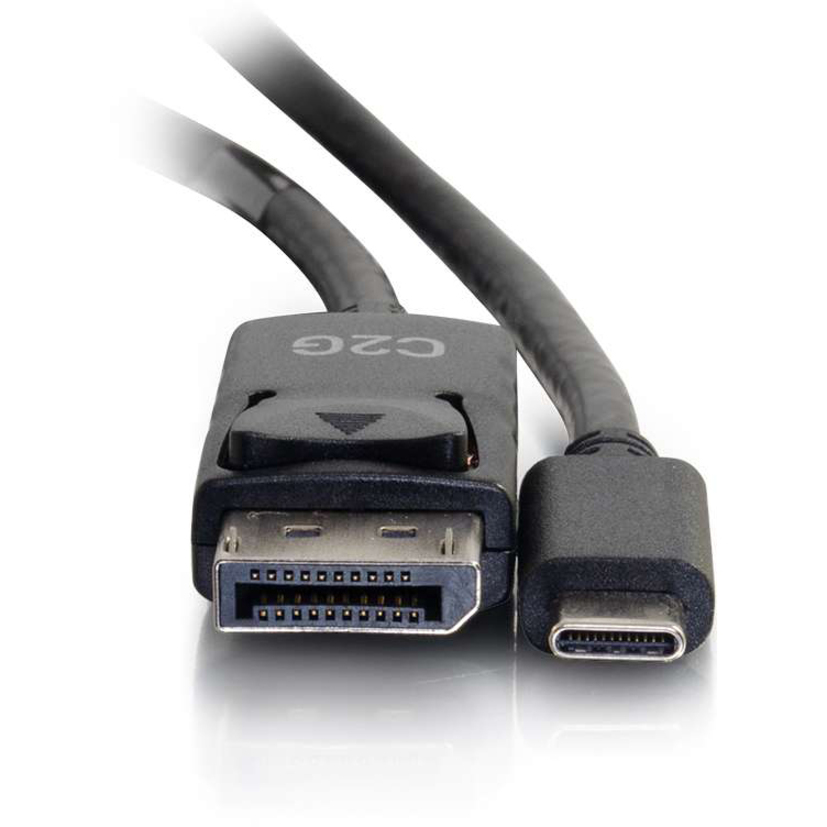 C2G 6ft USB C to DisplayPort Cable - 4K 30Hz - Image 4