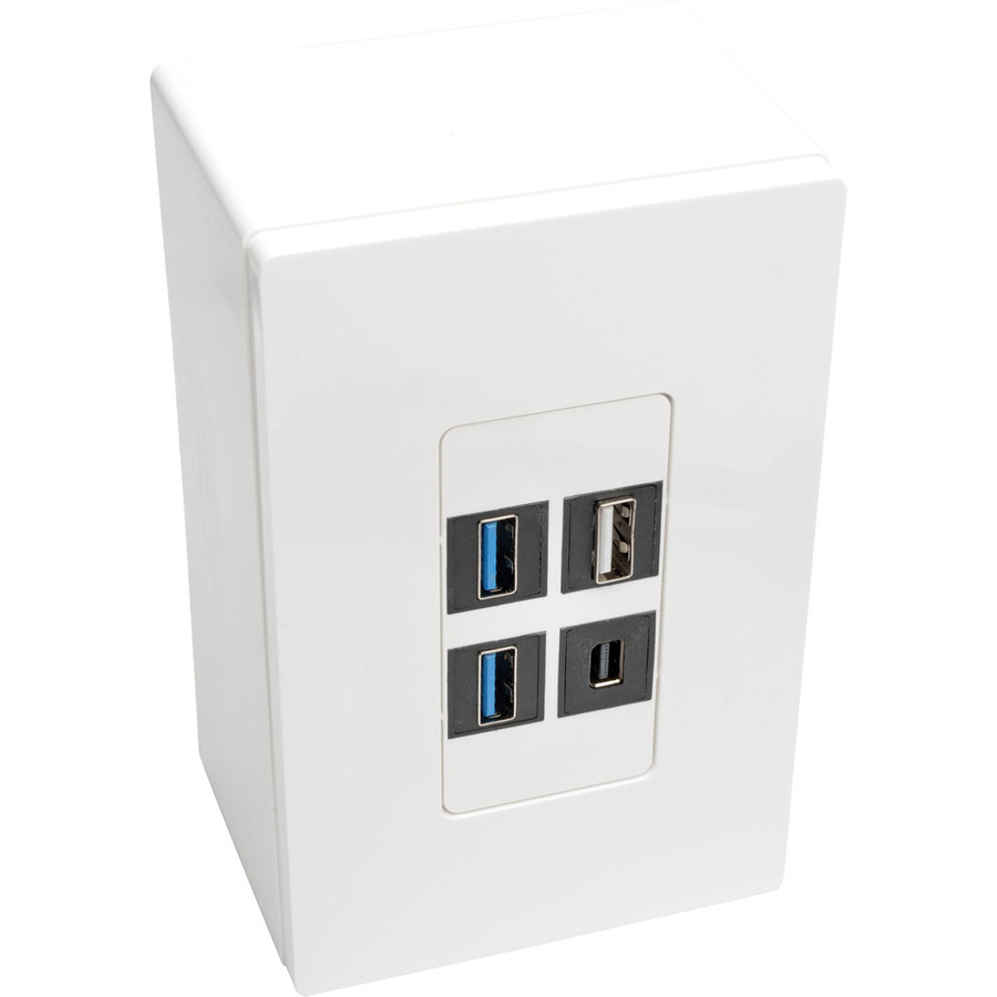 Eaton Tripp Lite Series Single-Gang Surface-Mount Back Box, White, TAA - Image 3