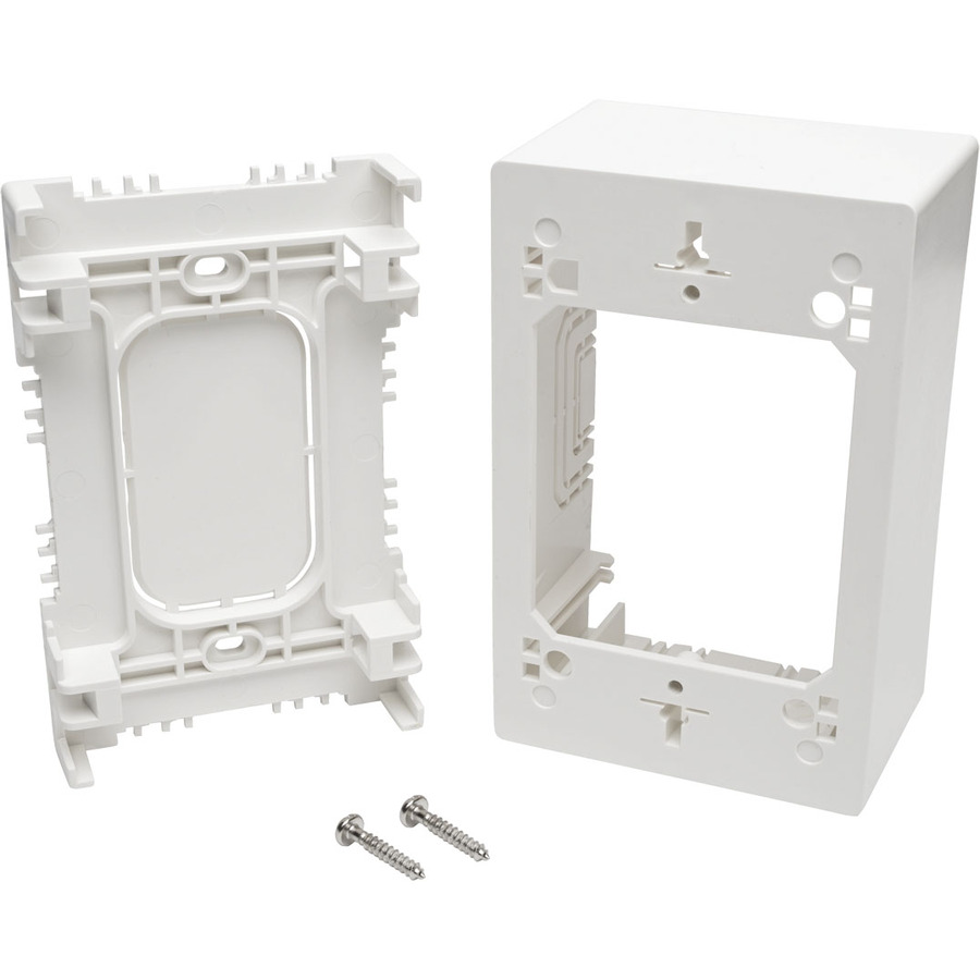 Eaton Tripp Lite Series Single-Gang Surface-Mount Back Box, White, TAA - Image 4