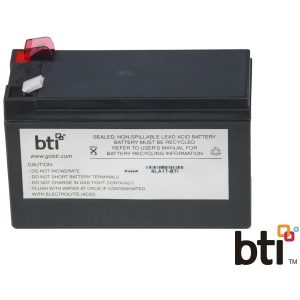 BTI RBC17-SLA17-BTI SEALED LEAD ACID BATTERY FOR APC BC650-RSX761, BE650BB, BE650BB-CN, BE650G, BE650G1, BE650G1-CN, BE650G1-LM, BE650G-CN, BE650G-LM